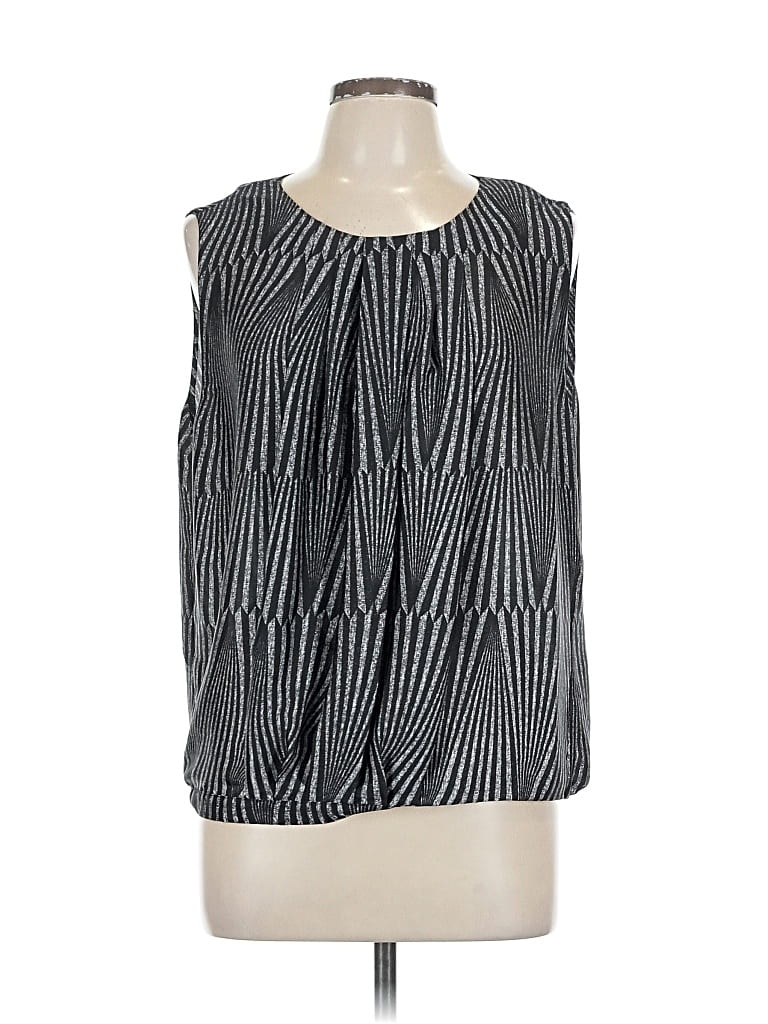 Pre-owned Chaus Sleeveless Blouse In Black