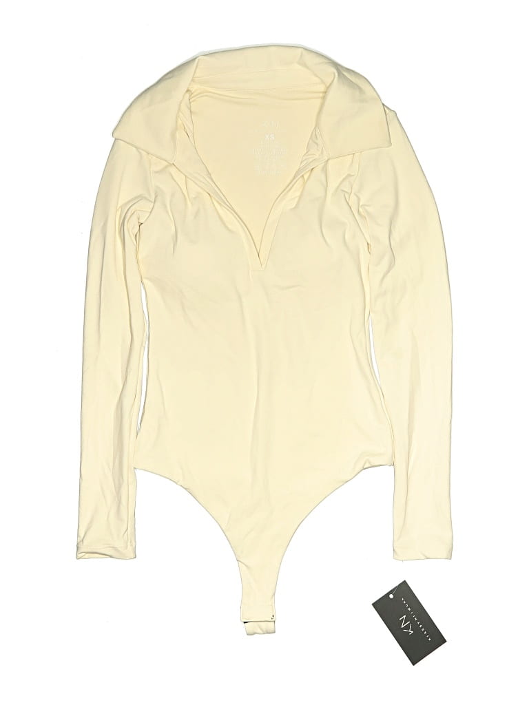 Pre-owned Klassy Network Bodysuit In White