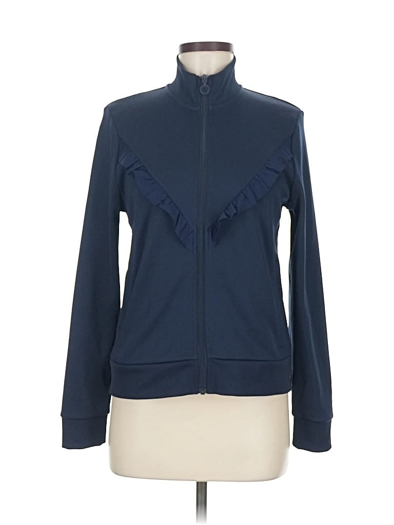 Pre-owned Tory Sport Cardigan Sweater In Blue