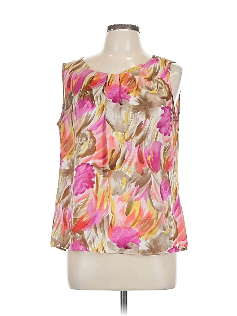 Pre-owned Elementz Sleeveless Blouse In Gold