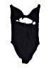 J.Crew Solid Black One Piece Swimsuit Size 14 - photo 2