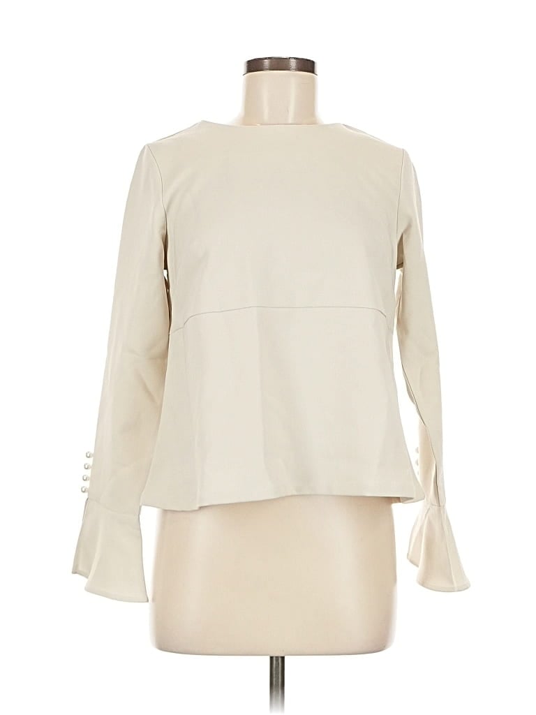 Assorted Brands Long Sleeve Blouse In Neutral