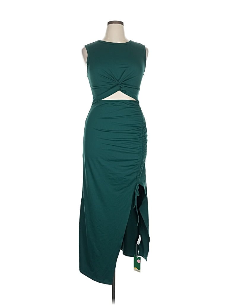 Pre-owned Halara Cocktail Dress In Green