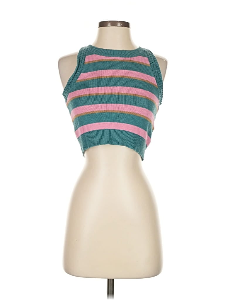 Pre-owned Madewell Sweater Vest In Green