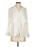 Zara Ivory 3/4 Sleeve Button-Down Shirt Size XS - photo 1