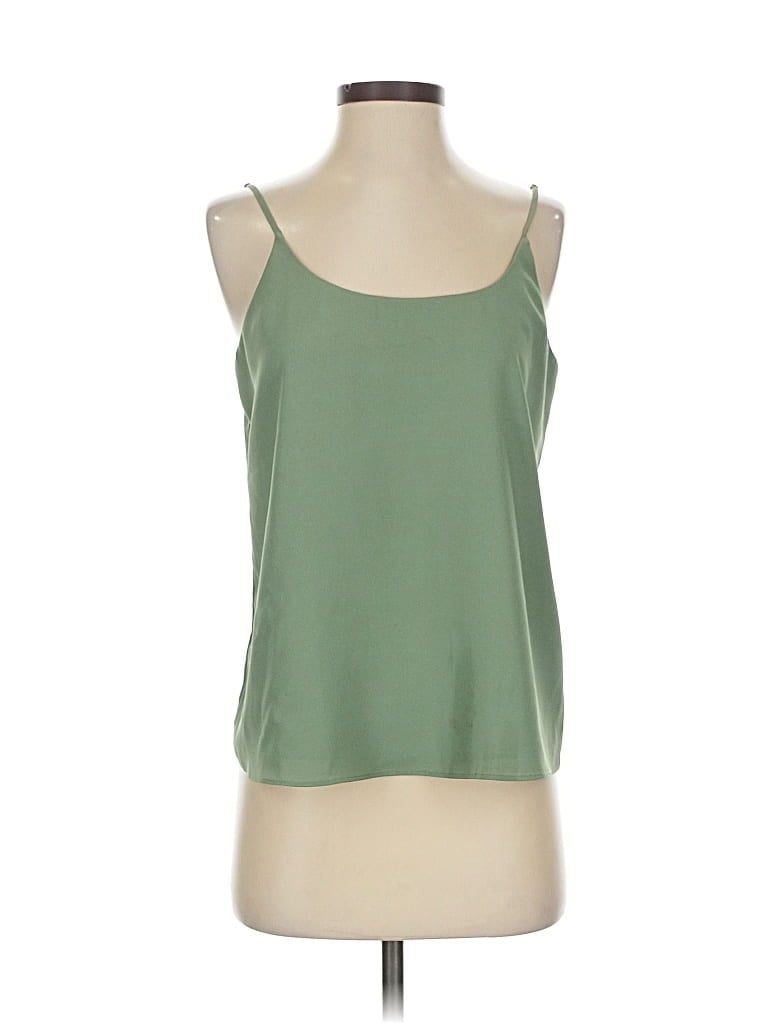 Pre-owned Nordstrom Tank Top Green Strapless Neckline Tops