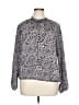 Allison Joy 100% Polyester Silver Long Sleeve Blouse Size XL - photo 1
