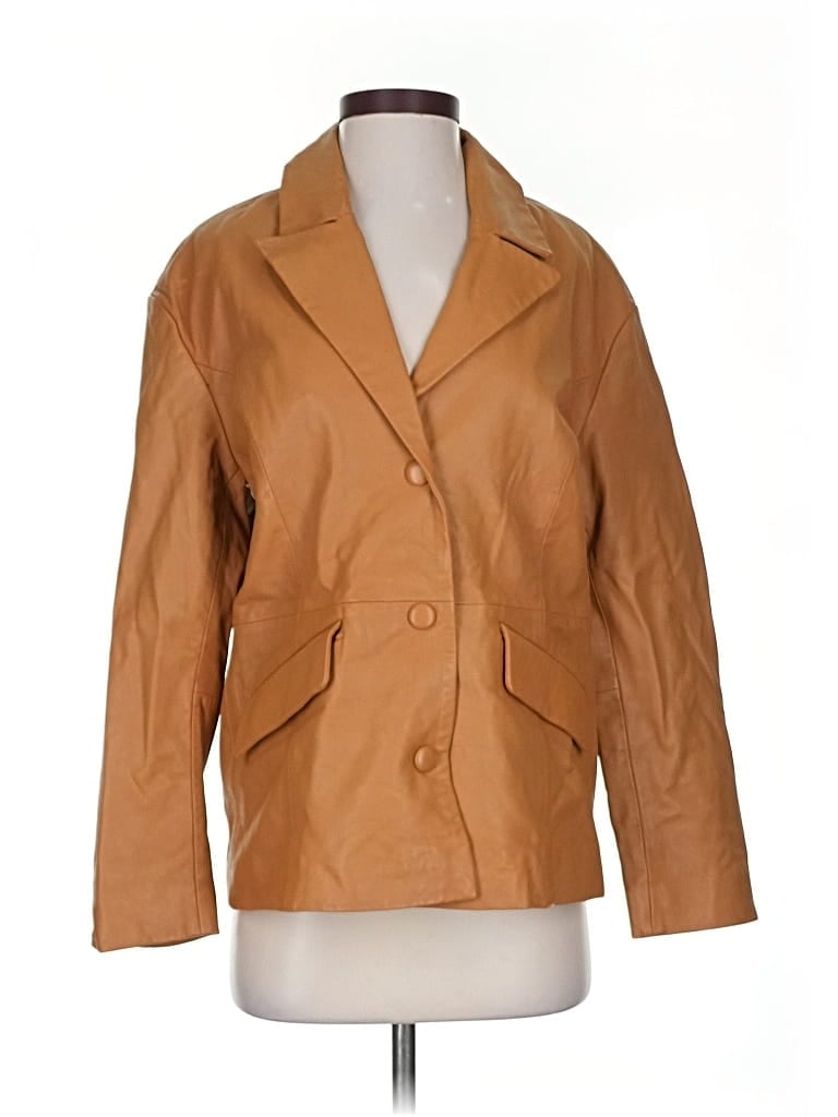 Pre-owned Badgley Mischka Blazer Jacket In Brown
