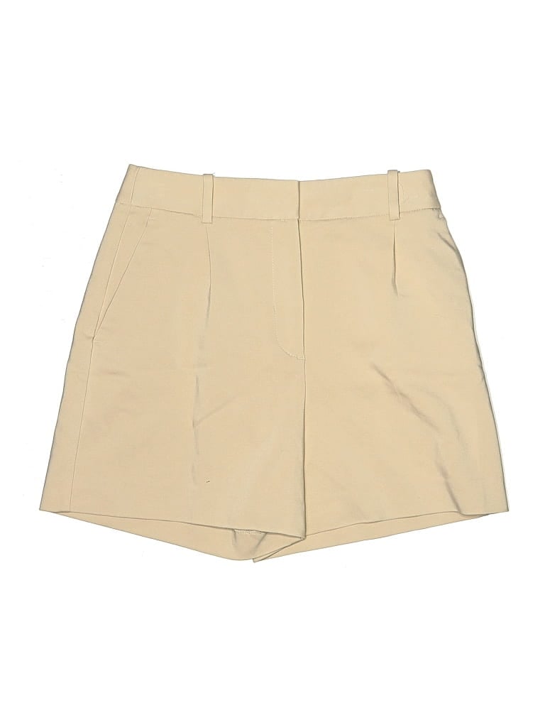 Pre-owned Zara Khaki Shorts In Brown