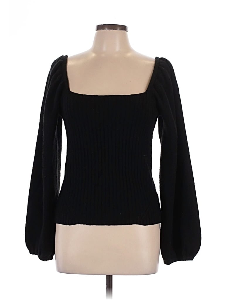 Pre-owned Halogen Pullover Sweater In Black