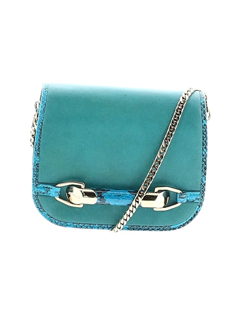 Pre-owned Jimmy Choo Leather Crossbody Bag In Blue