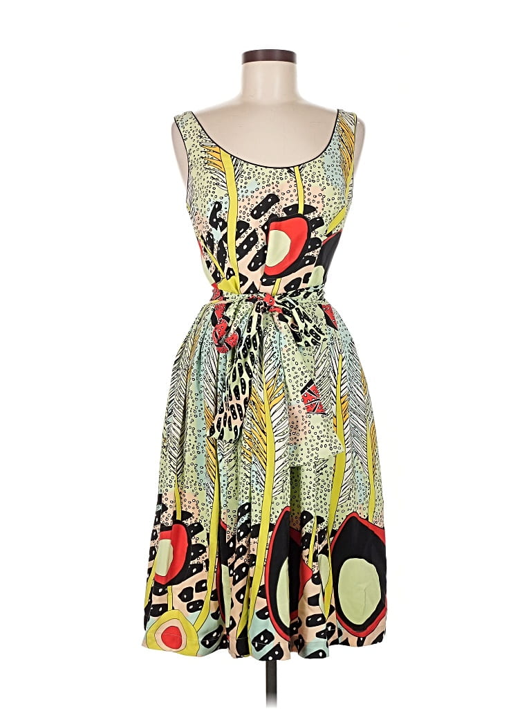 Pre-owned Corey Lynn Calter Cocktail Dress In Yellow