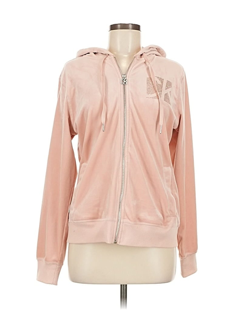 Pre-owned Calvin Klein Performance Zip Up Hoodie In Pink