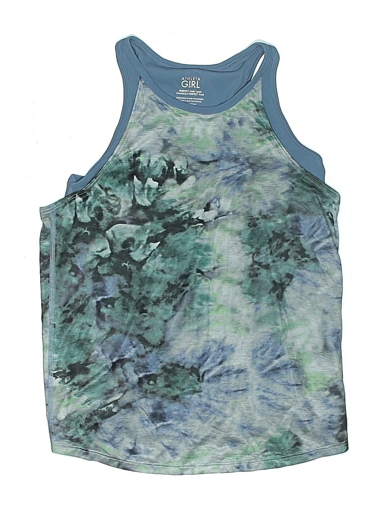 Pre-owned Athleta Girl Kids' Active Tank Top In Blue