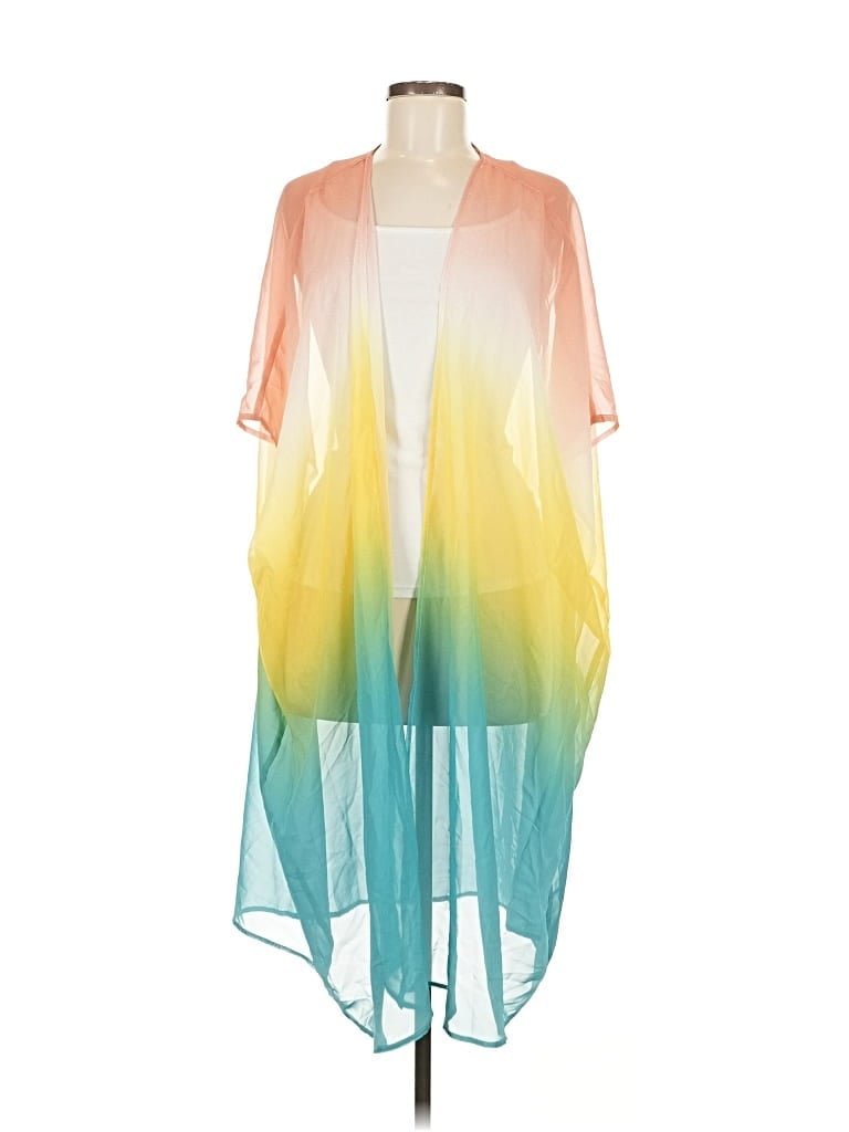 Pre-owned Lane Bryant Kimono In Yellow