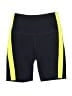 BARRY'S FIT Color Block Yellow Blue Athletic Shorts Size S - photo 1