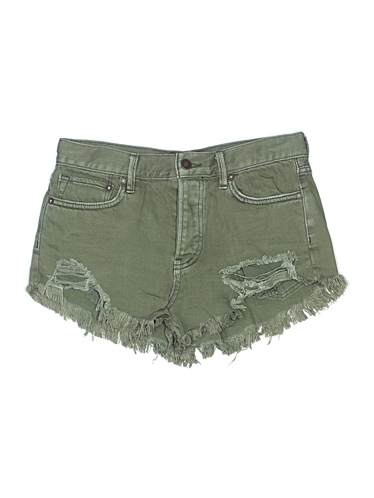 Pre-owned We The Free Denim Shorts In Green