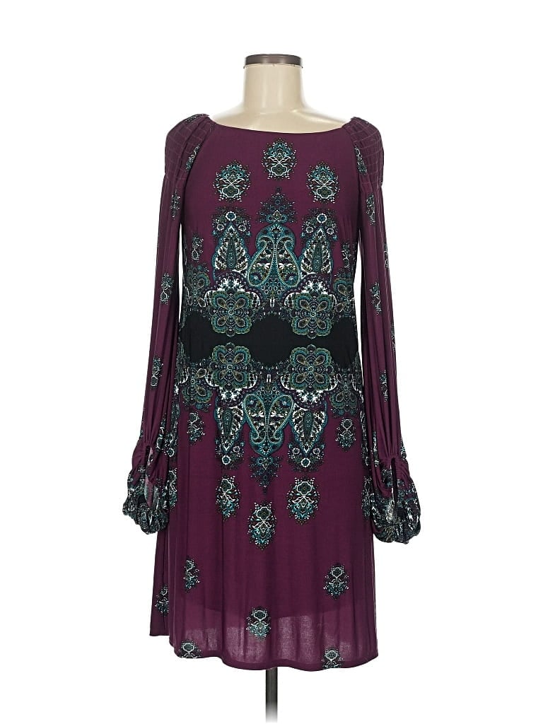 Pre-owned Laundry By Shelli Segal Cocktail Dress In Burgundy