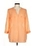 Maurices 100% Polyester Orange 3/4 Sleeve Blouse Size M - photo 1