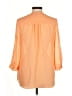 Maurices 100% Polyester Orange 3/4 Sleeve Blouse Size M - photo 2