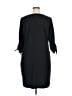 CeCe 100% Polyester Solid Black Casual Dress Size 14W - photo 2