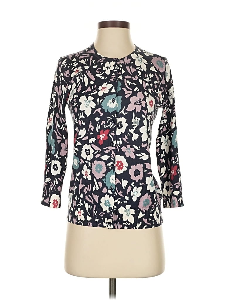 Pre-owned Ann Taylor Loft Outlet Cardigan Sweater In Blue