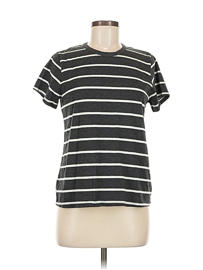 Pre-owned Time And Tru Short Sleeve T-shirt In Gray