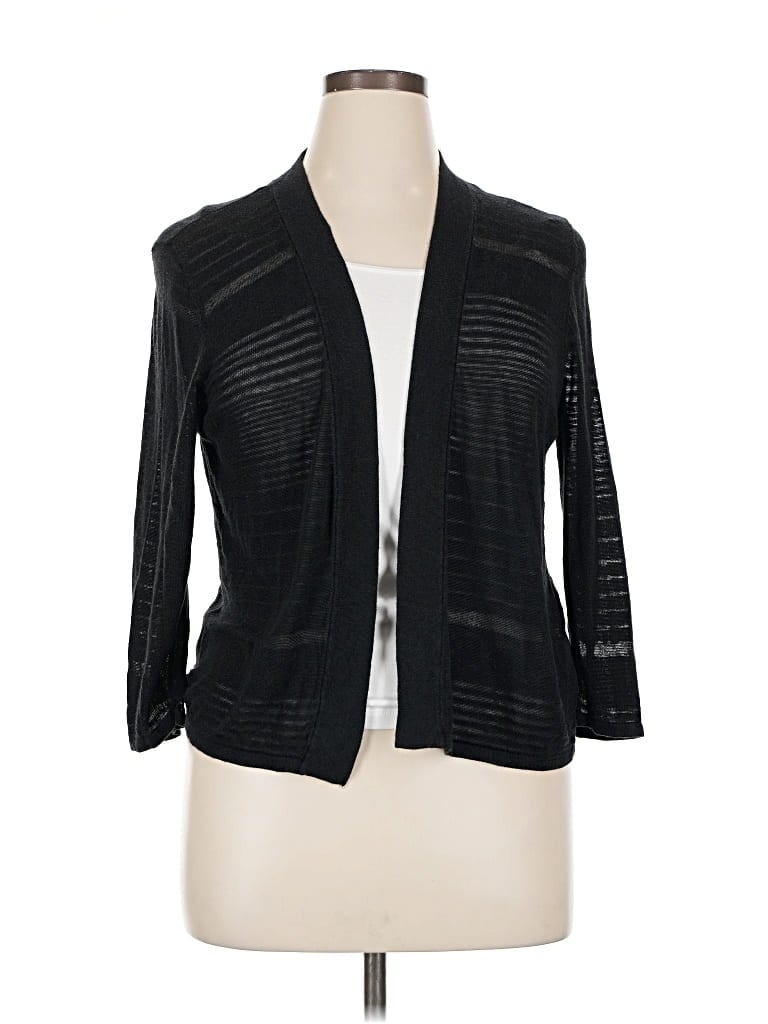 Pre-owned Apt. 9 Cardigan Sweater In Black