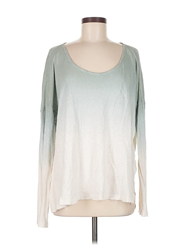 Pre-owned We The Free Long Sleeve T-shirt In Green