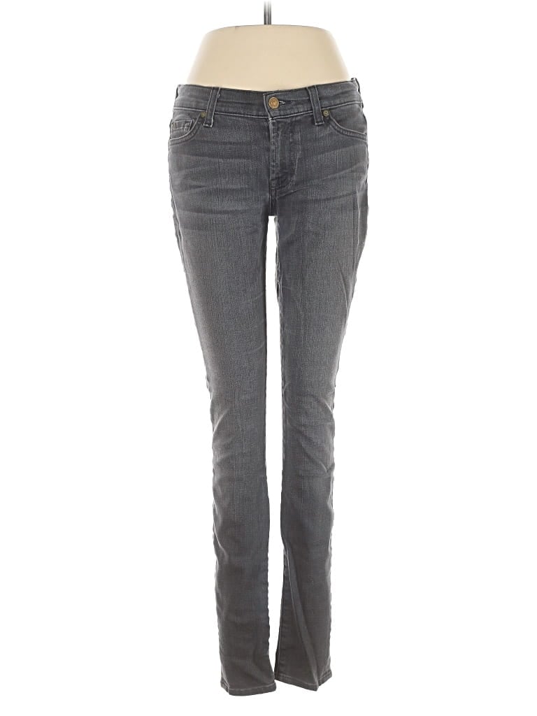 Pre-owned 7 For All Mankind Jeans In Gray
