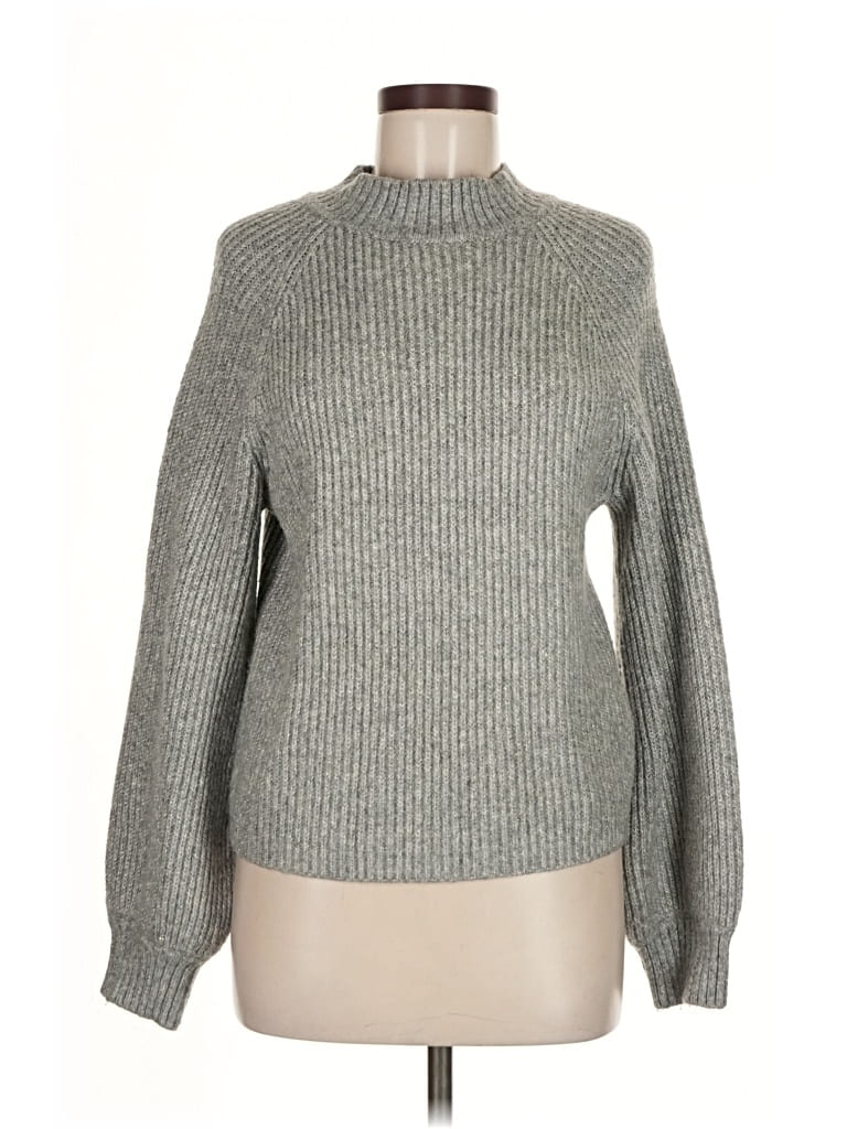Pre-owned J By Joie Turtleneck Sweater In Gray