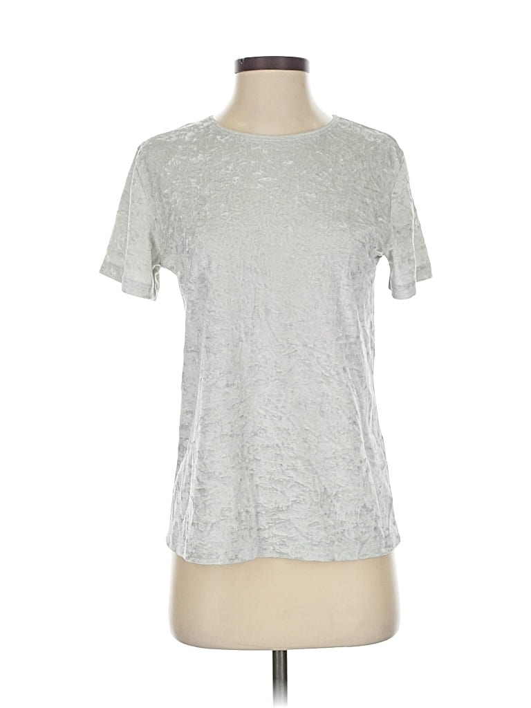 Pre-owned Vince Short Sleeve T-shirt In Silver