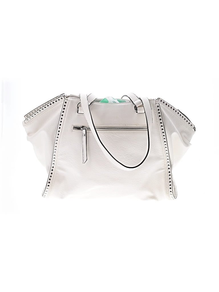 Pre-owned Inc International Concepts Shoulder Bag In White