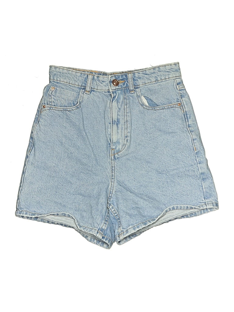 Pre-owned Zara Denim Shorts In Blue