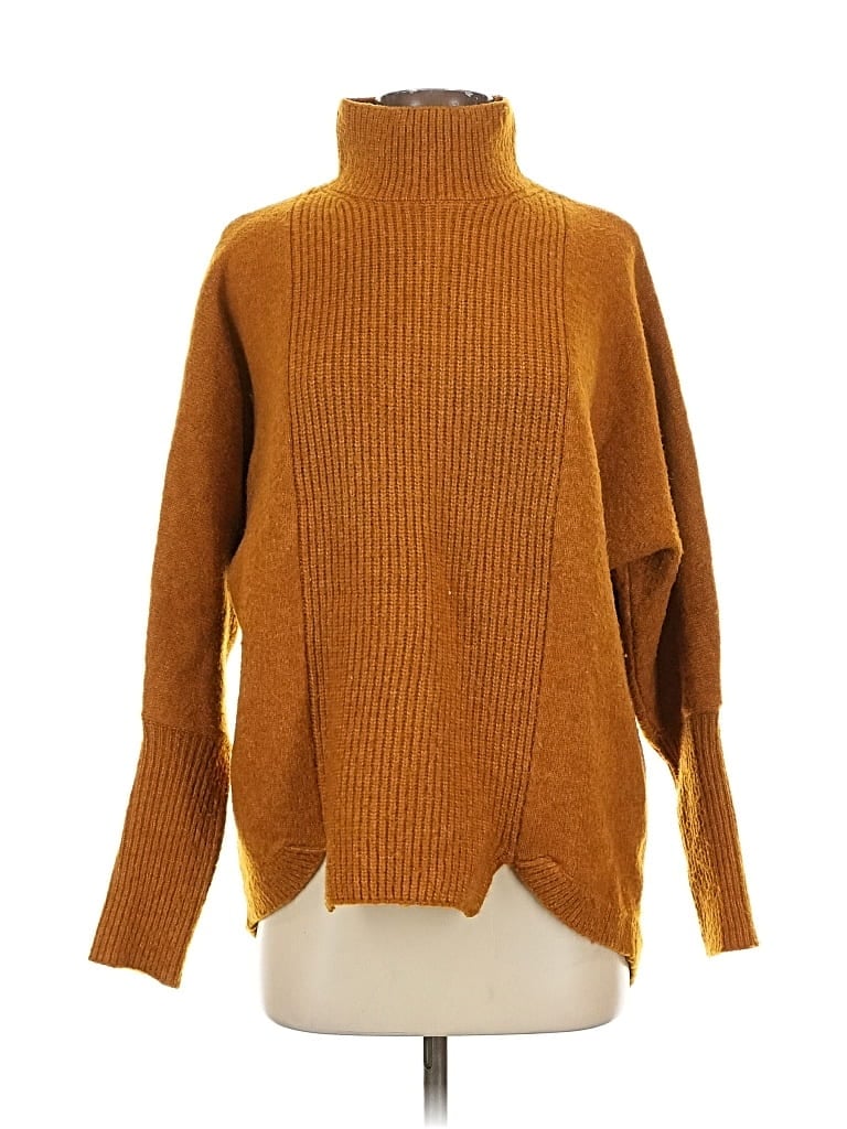 Pre-owned E3 By Etcetera Turtleneck Sweater In Brown