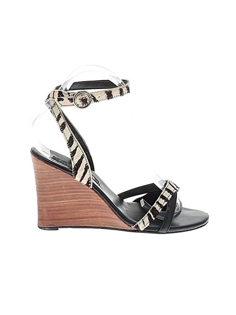 Pre-owned Assorted Brands Wedges In Black