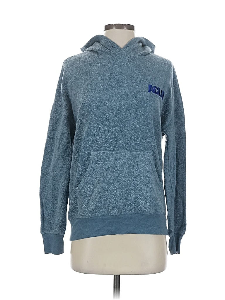 Pre-owned Assorted Brands Pullover Hoodie In Blue