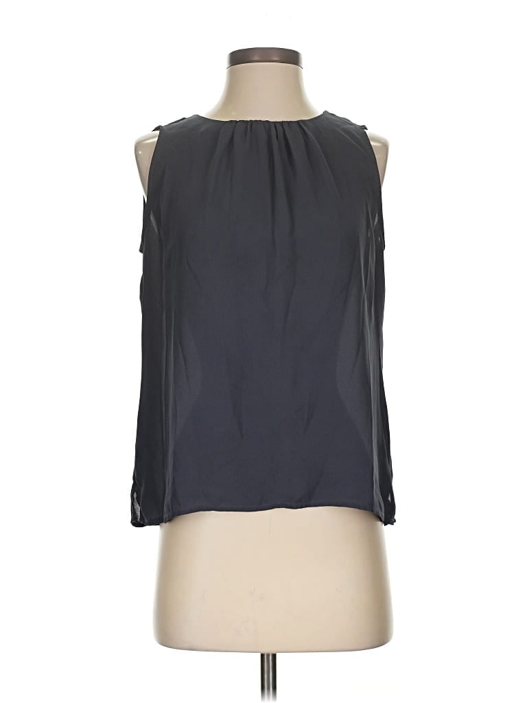Pre-owned Ann Taylor Loft Outlet Sleeveless T-shirt In Gray