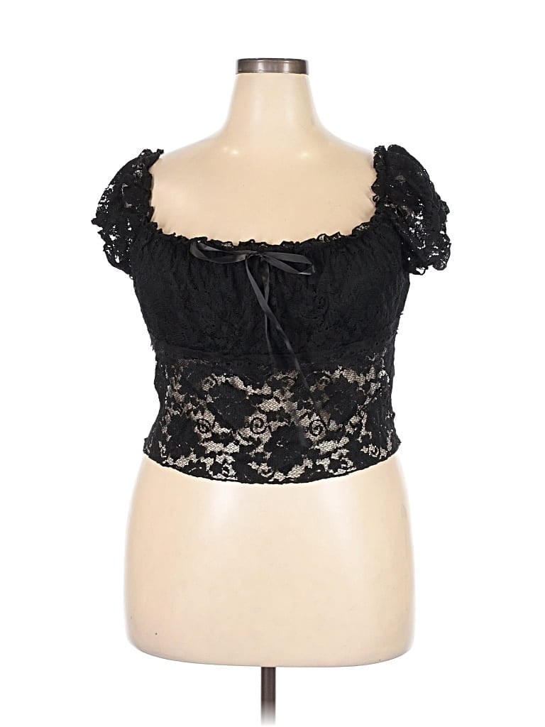 Pre-owned Cider Sleeveless Blouse In Black