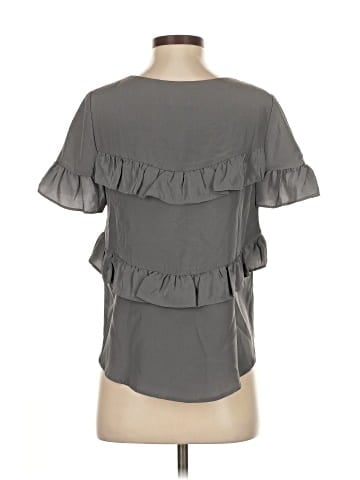 HD in Paris Short Sleeve Silk Top (view 2)