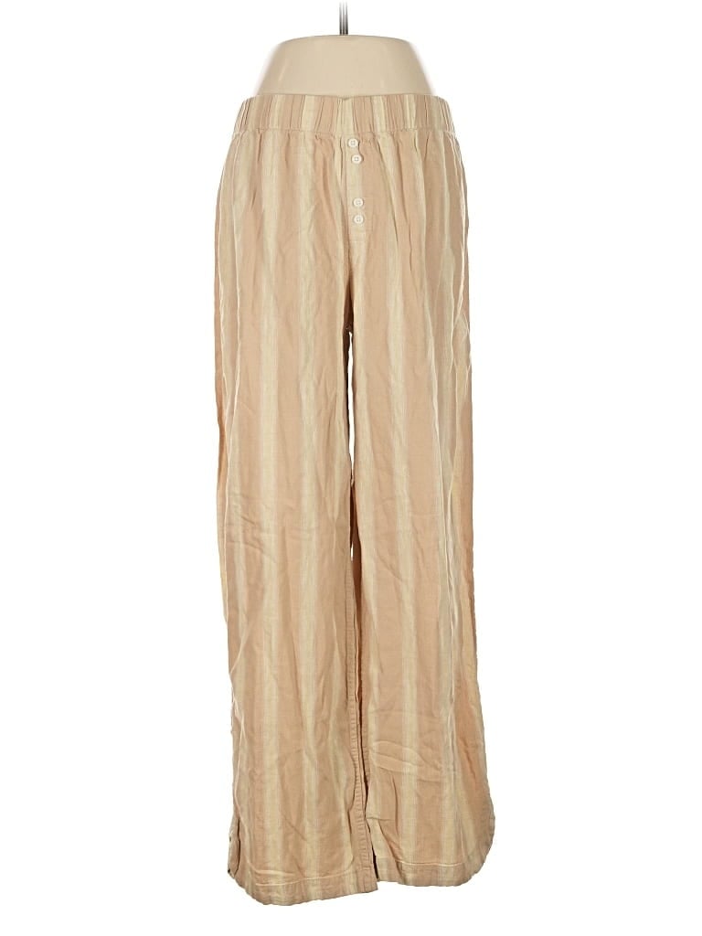 Pre-owned Stars Above Linen Pants In Brown