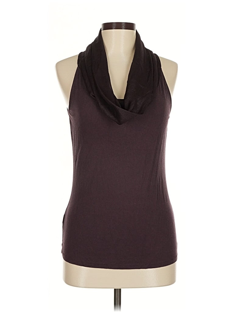 Pre-owned Ann Taylor Sleeveless Blouse In Brown
