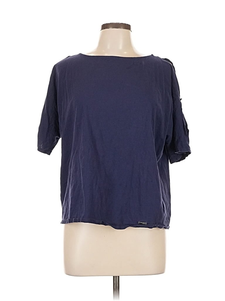 Pre-owned Jones New York Signature Short Sleeve T-shirt In Blue