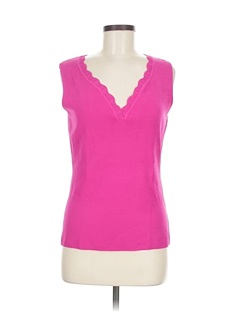Pre-owned Alex Marie Sleeveless Top Pink Sweetheart Neckline Tops