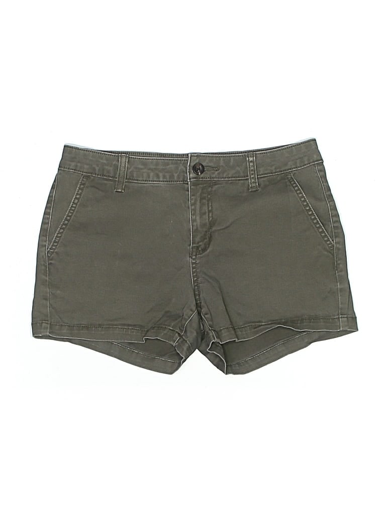 Pre-owned A.n.a. A New Approach Khaki Shorts In Green