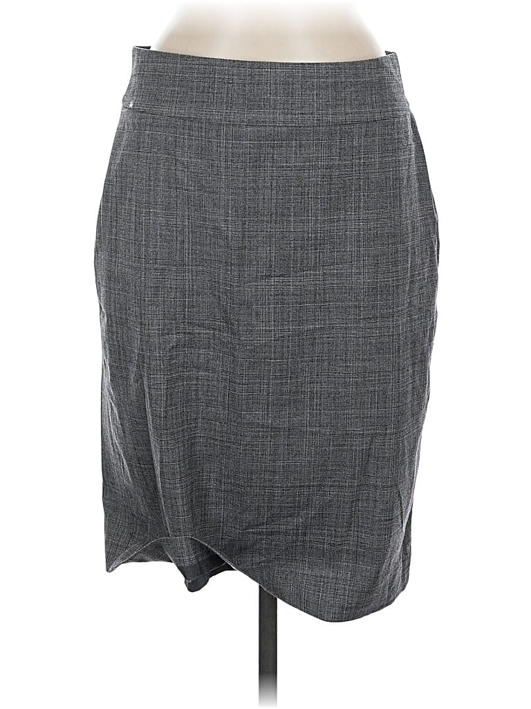 Pre-owned Banana Republic Wool Skirt In Gray