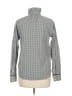 Vineyard Vines Houndstooth Silver Long Sleeve Blouse Size 8 - photo 2