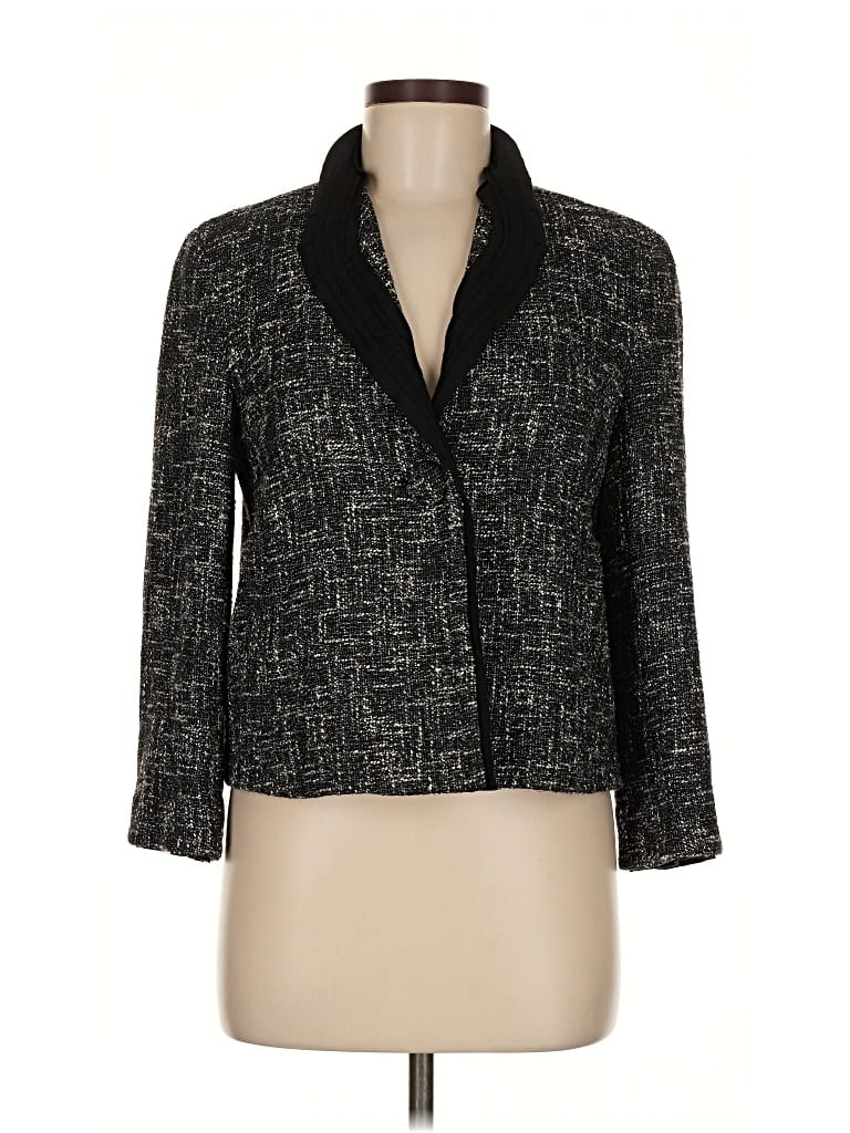 Pre-owned Talbots Blazer Jacket In Black