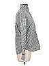 Vineyard Vines Houndstooth Silver Long Sleeve Blouse Size 8 - photo 4