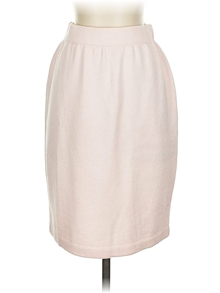Pre-owned St. John Collection By Marie Gray Casual Skirt In White